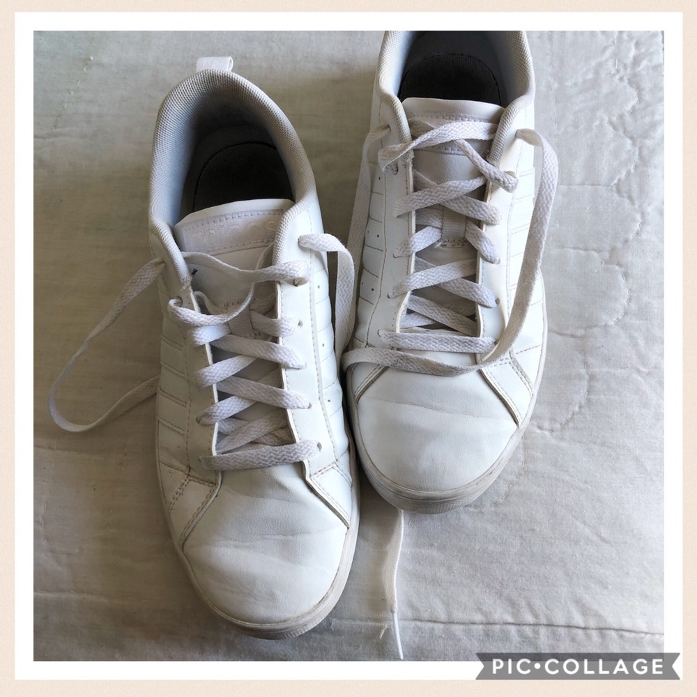 White Adidas Athletic Shoes